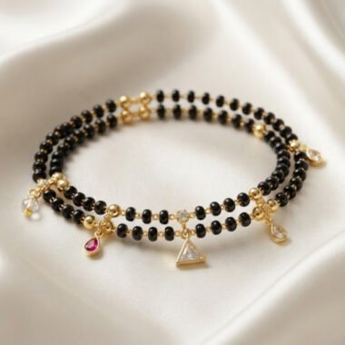 Double Layer Mangalsutra Charm Bracelet